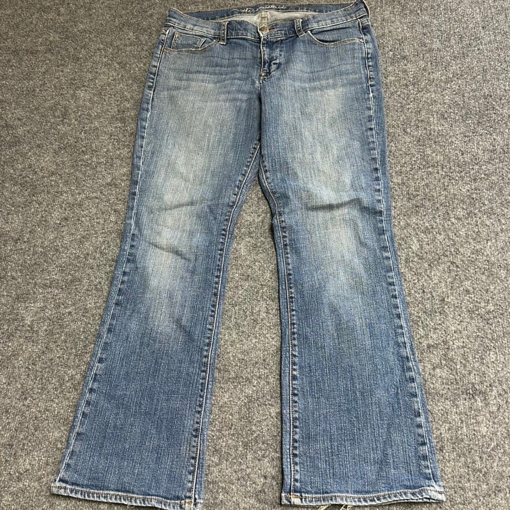 Old Navy Jeans Womens Size 6 Blue Sweetheart Boot-Cut Medium Wash Denim Stretch